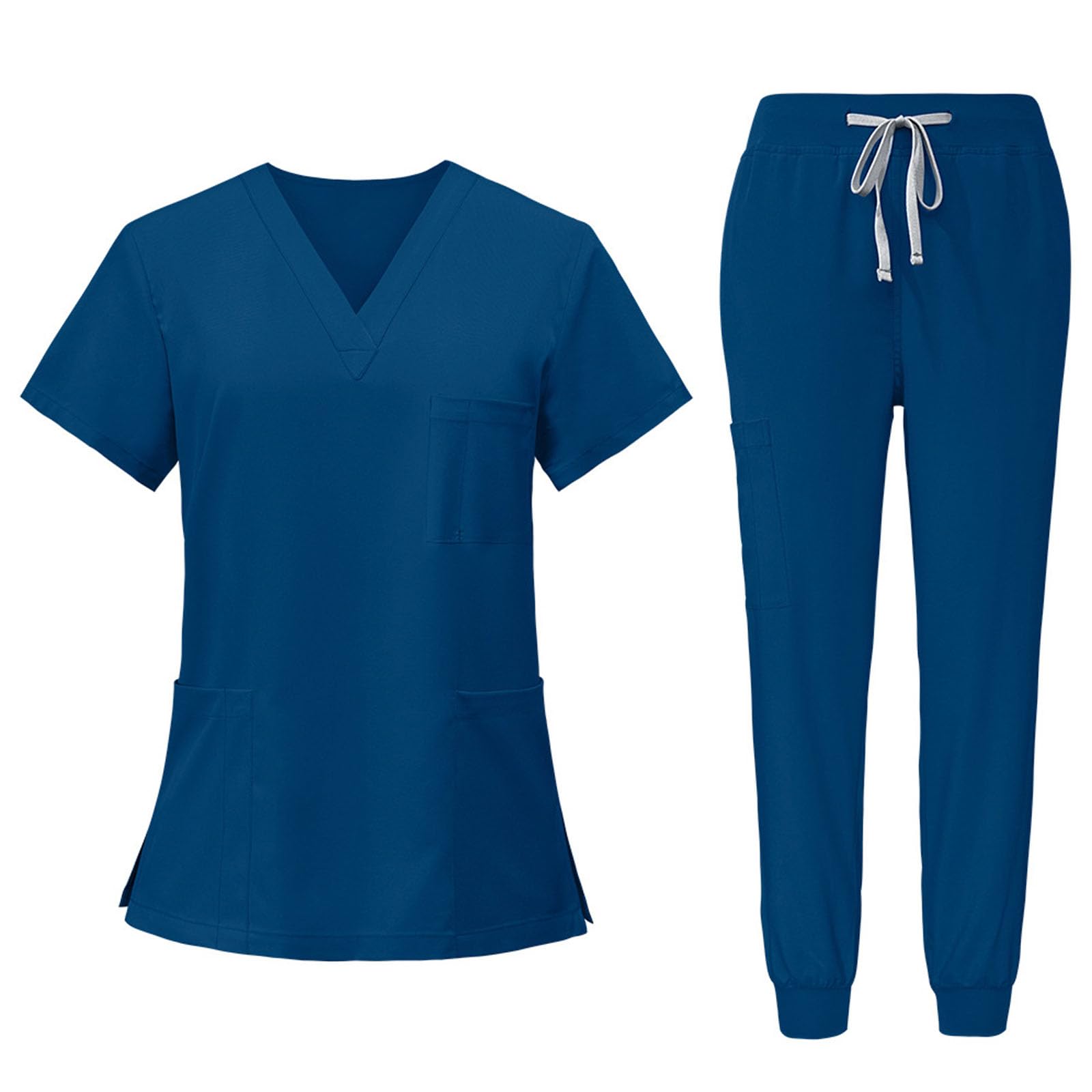 RAYGARD Medical Scrubs Uniform - Dark Blue (Extra Large)